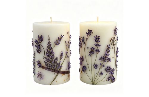 Lavender Scented Pillar Candles001 Lavender Scented Pillar Candles001