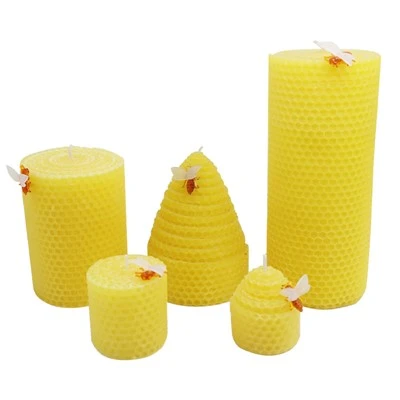 Nến trụ sáp ong cuộn